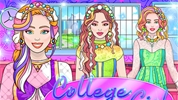 College Girl Coloring Dress Up
